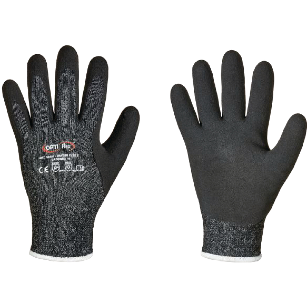 OPTI FLEX® Winter-Schnittschutzhandschuh WINTER FLEX 5 grau/schwarz Gr.10