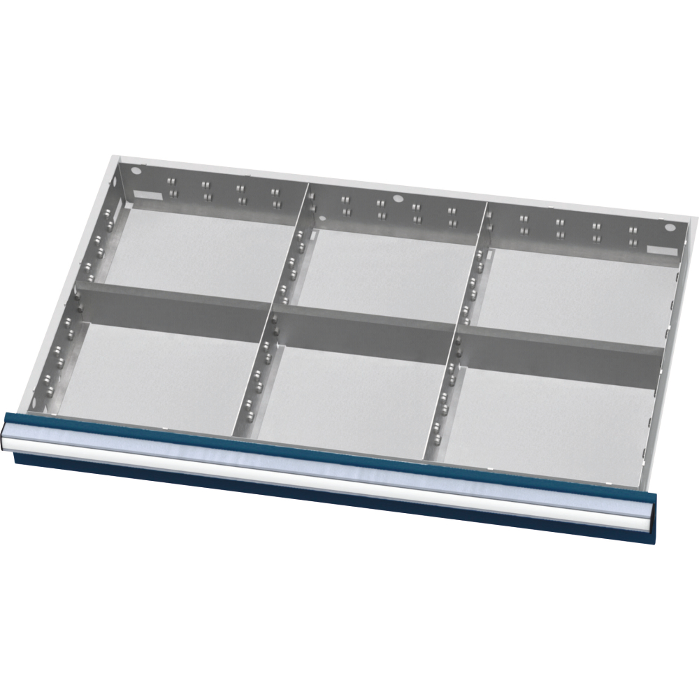 Metalleinteilungen FS9 200/175mm 6 Fächer