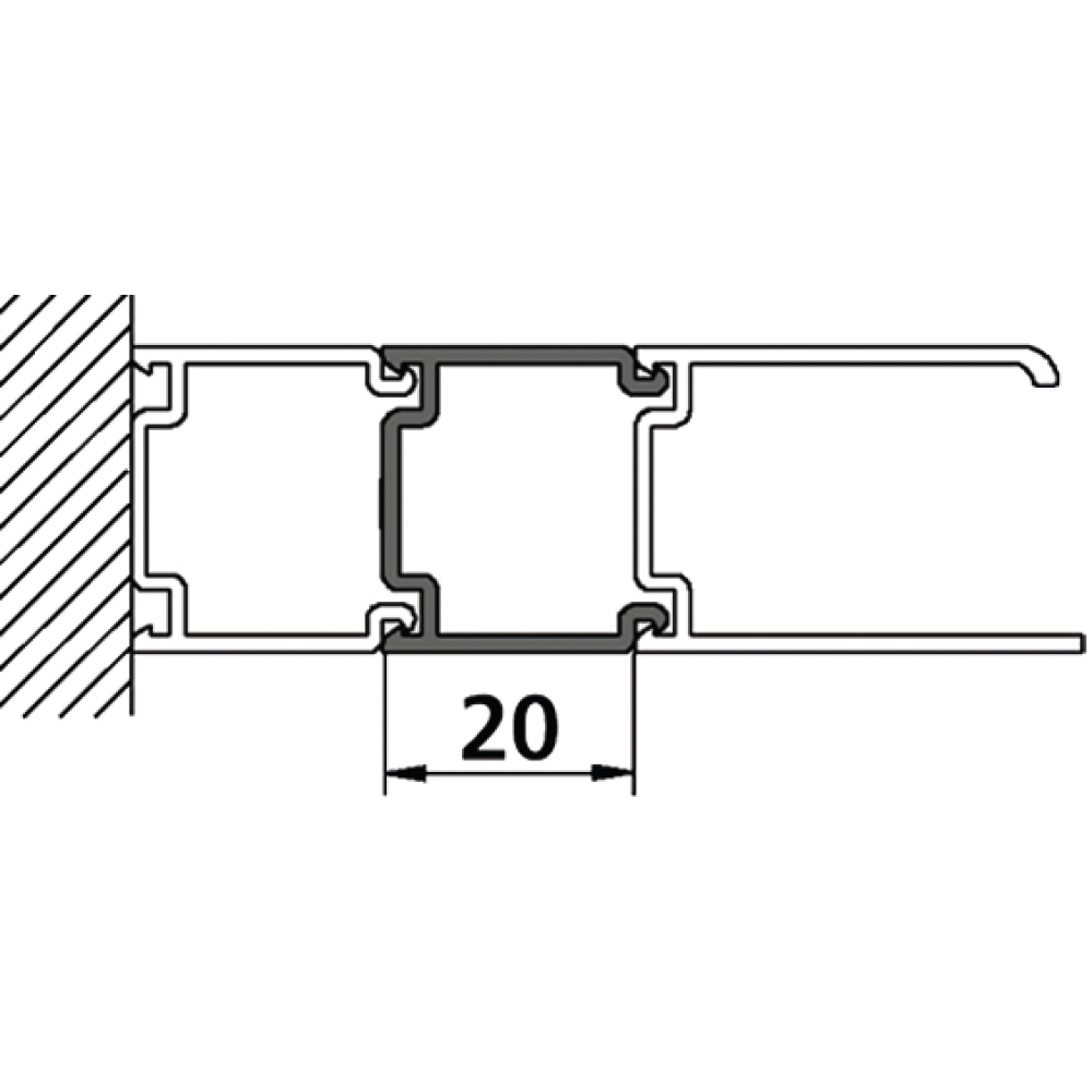 Profil ZDSV SVP N21851 Stockverbreiterung silber