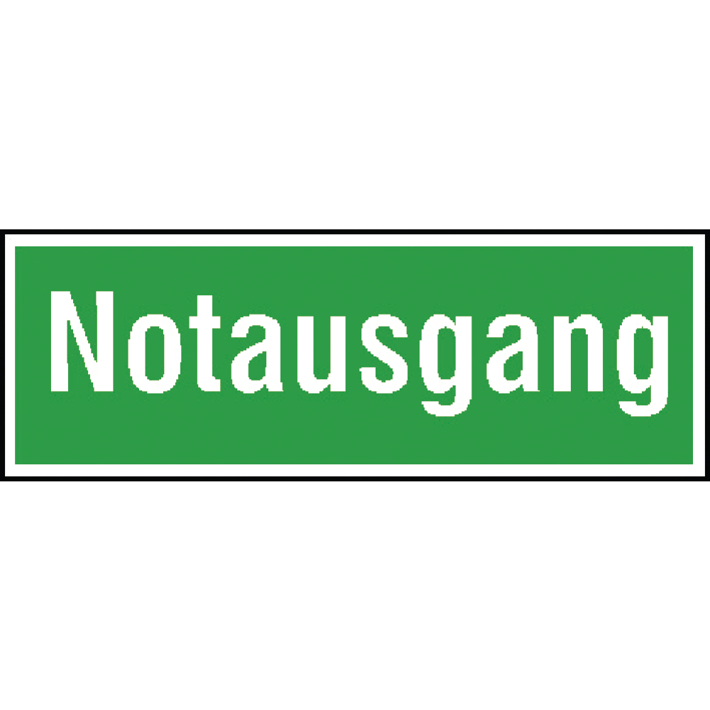 Schild Folie 105x297mm Notausgang