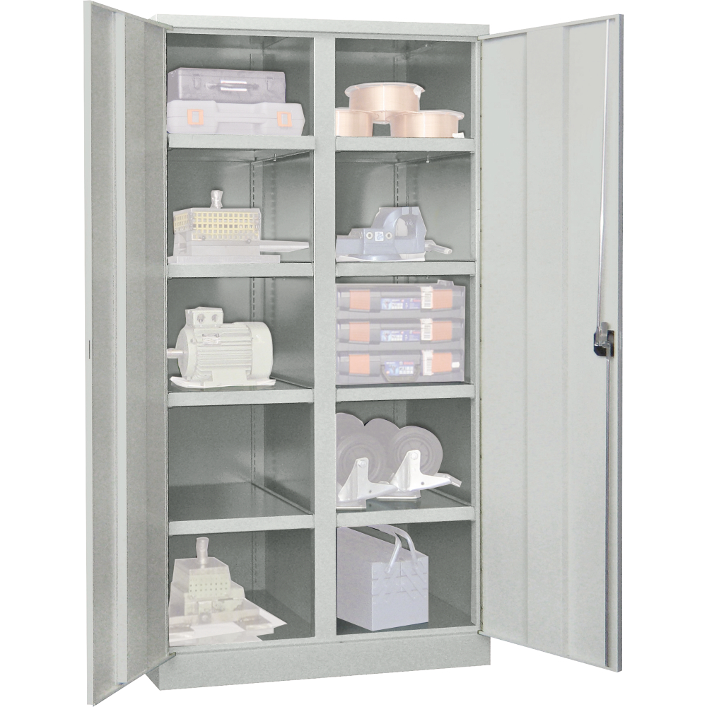 Schwerlastschrank m.Türen H1950xB1040xT630mm 6 FB, SL 6xFH