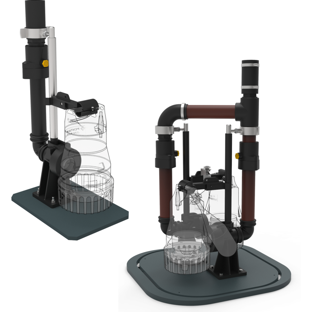 Jung Einbauset Easyfix 32 Duo f. Kellerentwässerungs- & Drainagepumpen