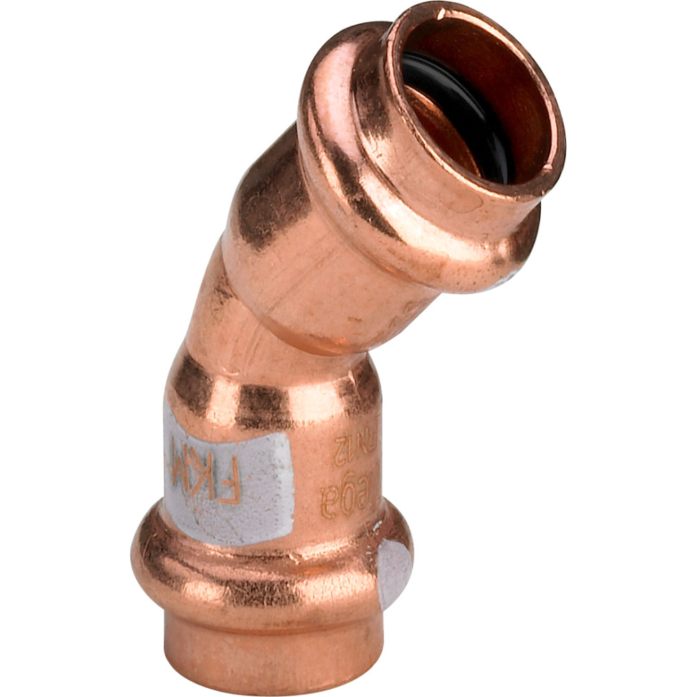 Viega Bogen 45 Grad mit SC Profipress S 4526 in 22mm Kupfer