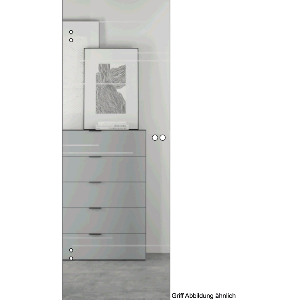 Ganzglastür ESG-Clear GS067 Motiv matt GrooveGlass