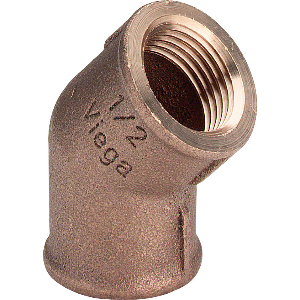 Viega Bogen 45 Grad 3120 in Rp2 Rotguss