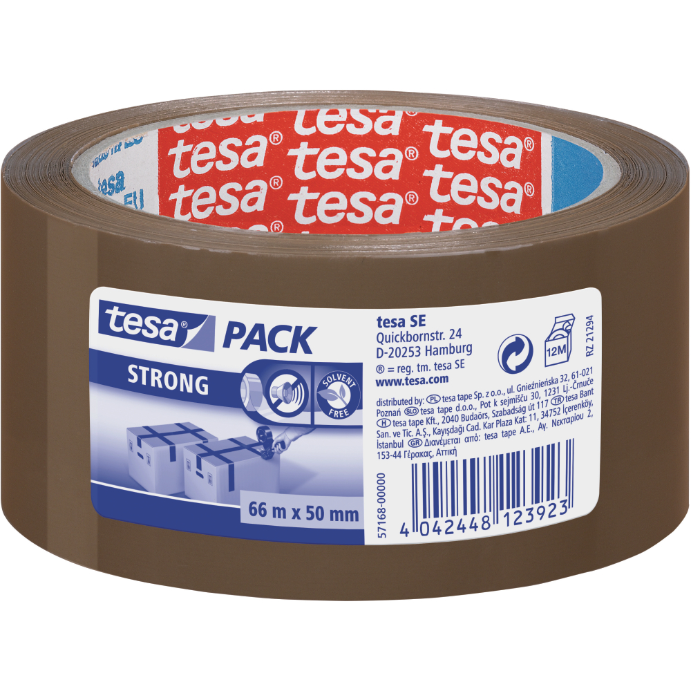 tesapack 66m x 50mm braun 57168