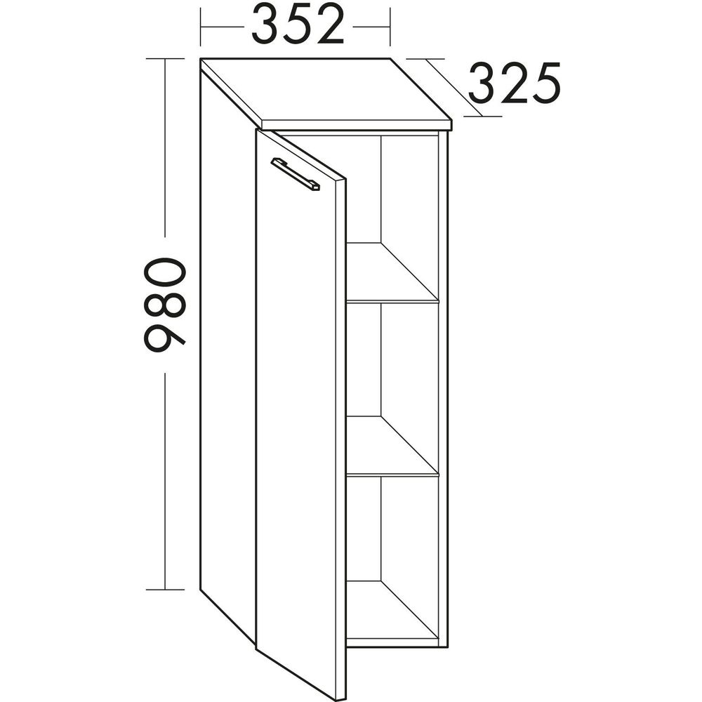 Halbhoch-Schrank Nurro Pure Express UHHZ