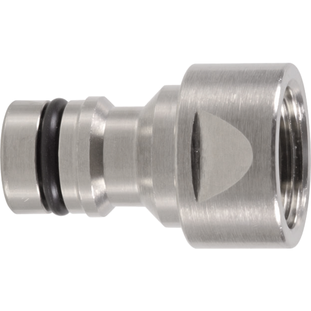 Hahnstecker 1" IG GEKA-Ideal Messing vern.