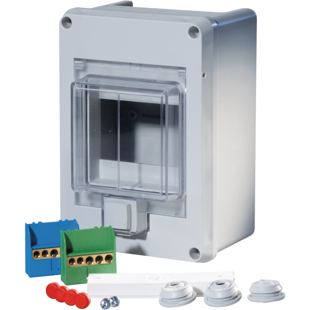 Feuchtraum-Kleinverteiler 1-reihig 6 Module IP55