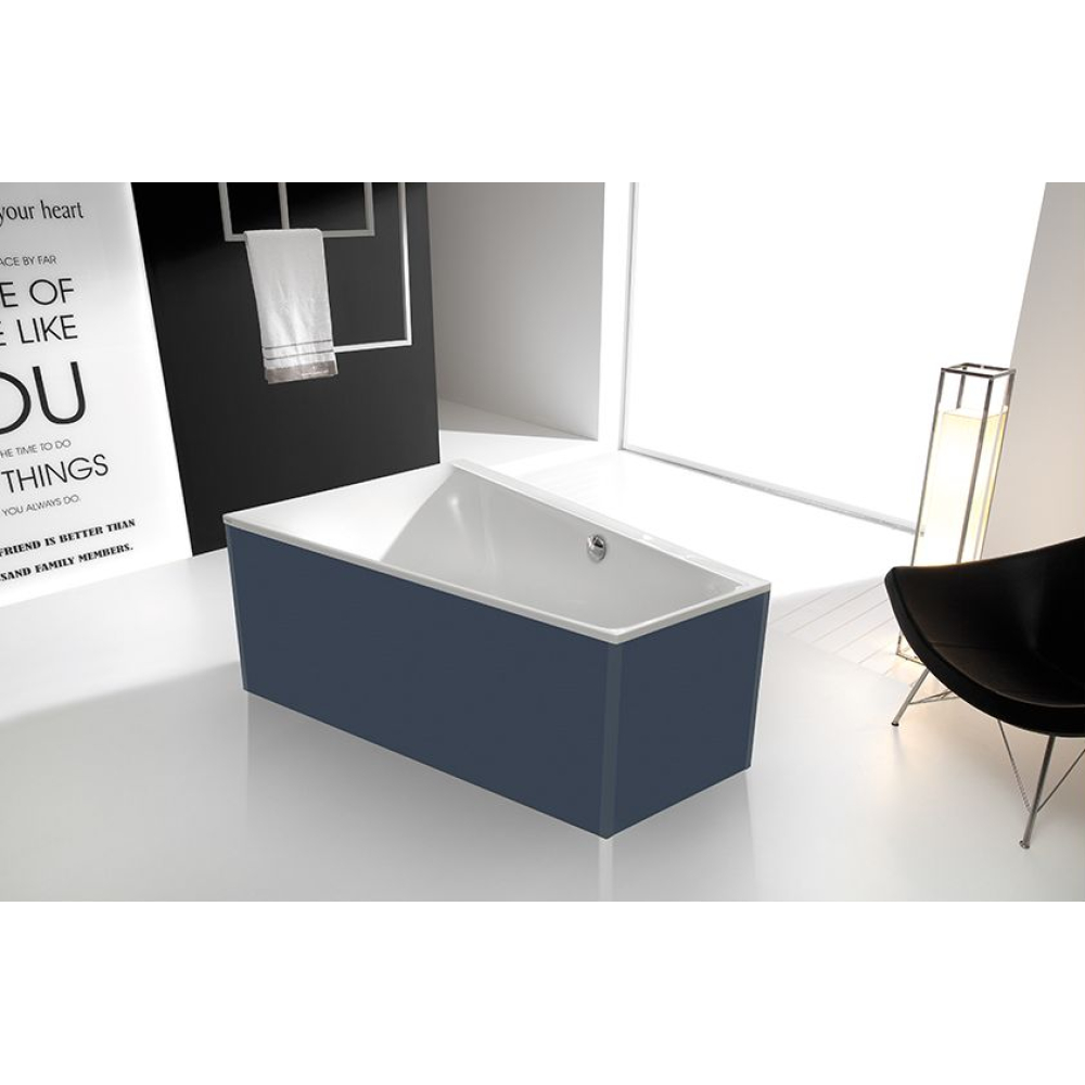 FORMAT Design Glasverkleidung zu Trapezw. 170x120cm, l, schiefer, frei