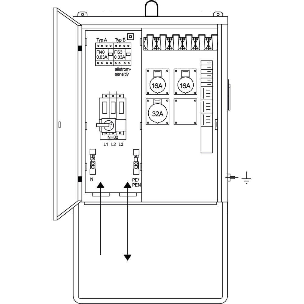 Verteilerschrank V 63.1/21-6 #7140