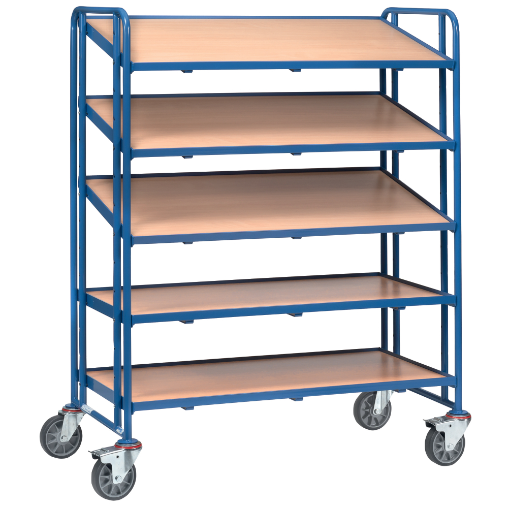Eurokasten-Wagen 1384 250kg 3Eb.1250x610mm Holz