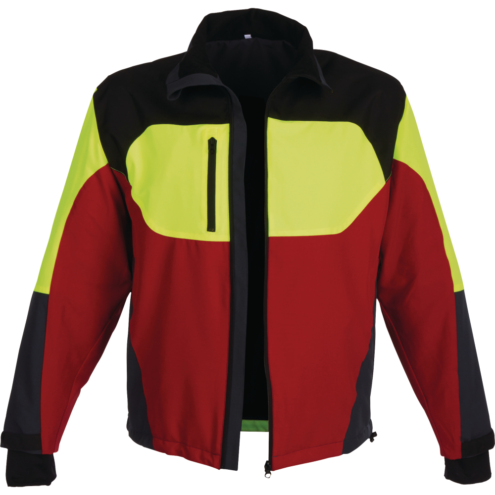 Watex Stretchjacke Forest Jack Red leuchtgelb-rot-grau Gr.L