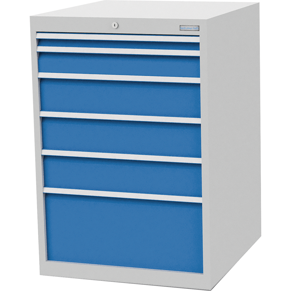 Schubladenschrank T736 705 mm, 6 Sbl. VA