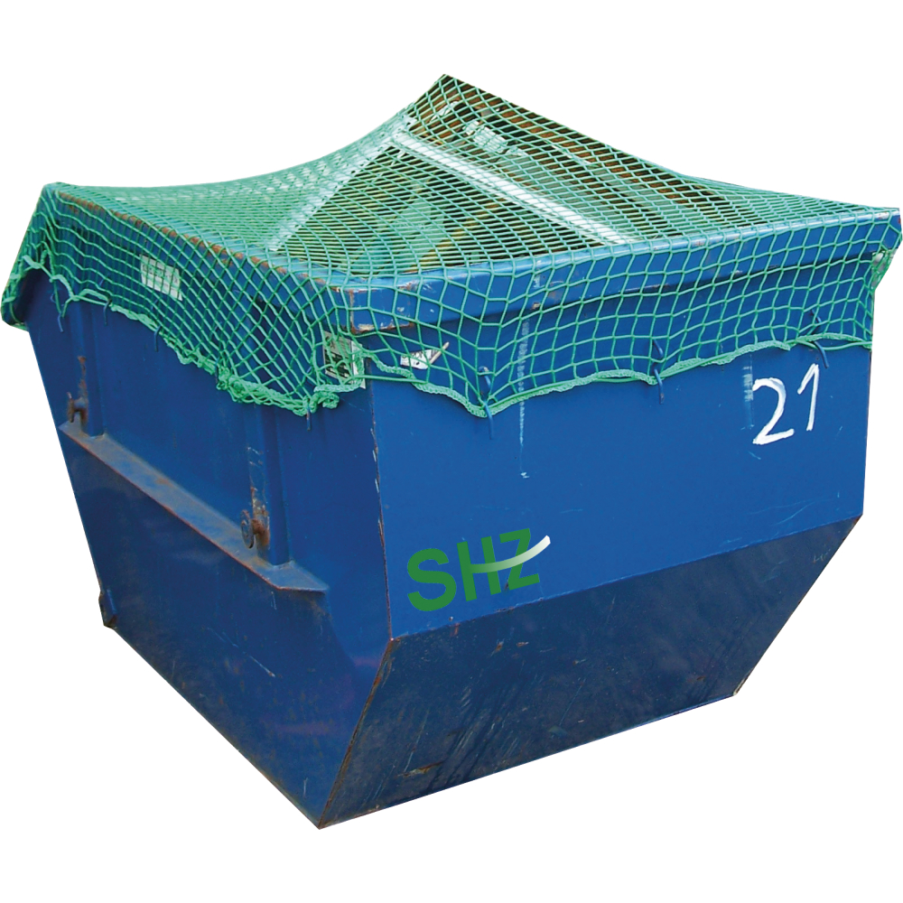 Abdeck-/Containernetz 3,5x5m grün knotenlos