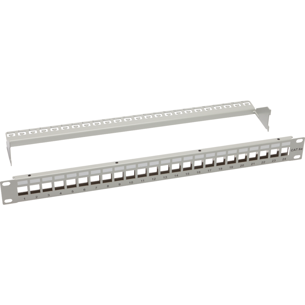 19" Patchpanel 1HE für 24 Keystonemodule