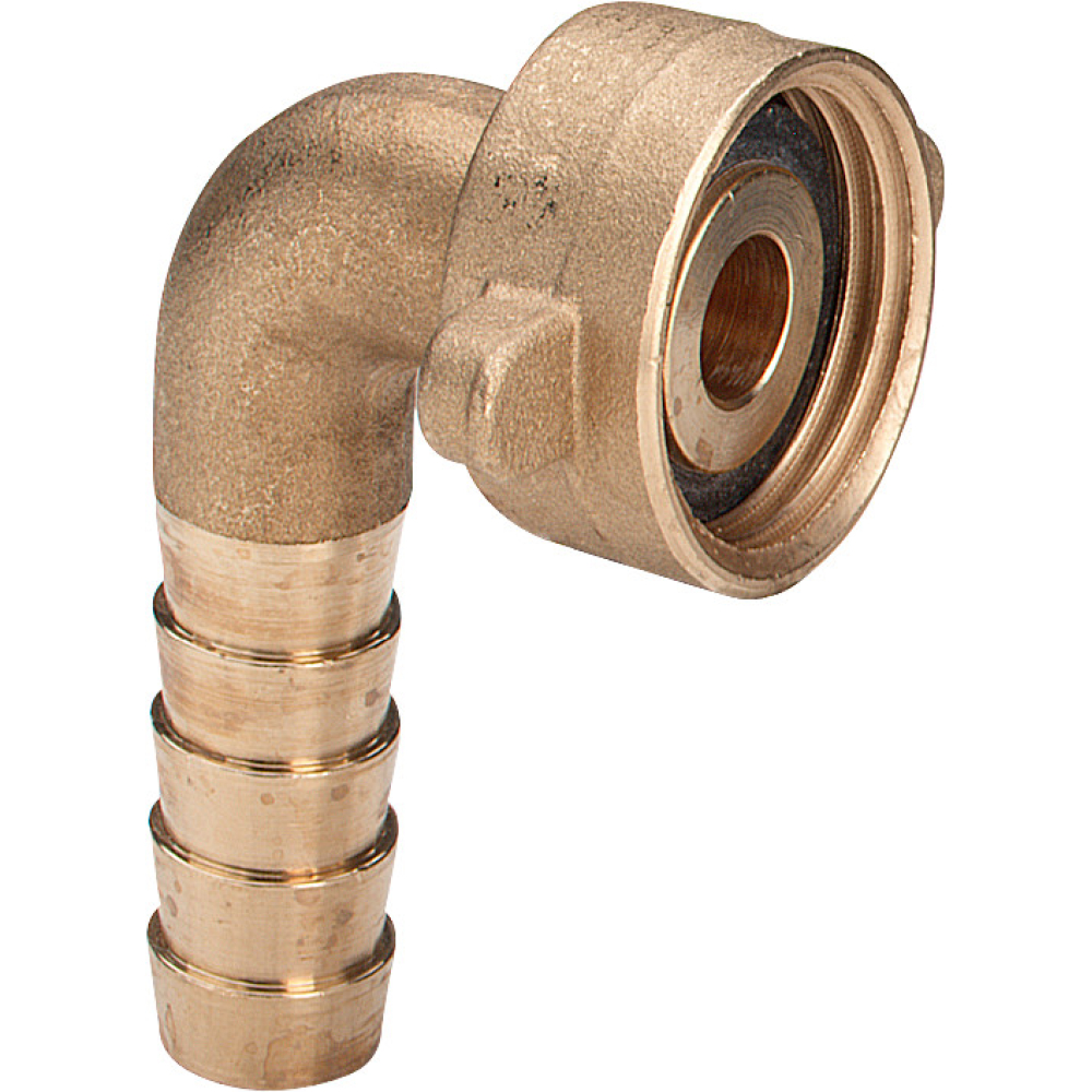 Viega Schlauchverschraubung 1813 1/2"xG 3/4, MS, flachdichtend, winklig