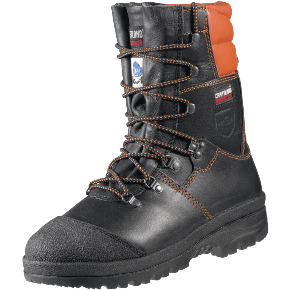 Craftland Forstarbeiter-Schnürstiefel ROBINIE schwarz Gr.42