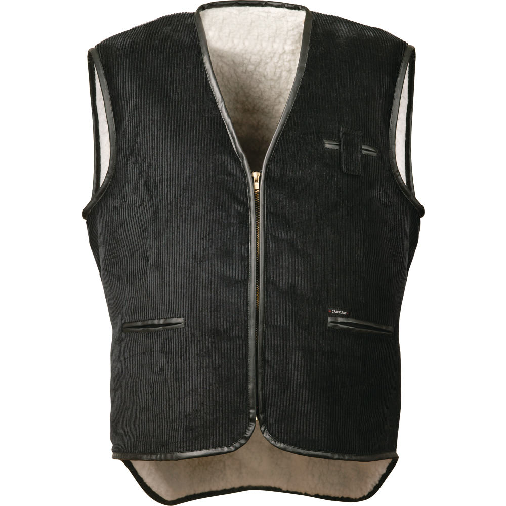 CRAFTLAND® Breitcordweste BUCHHOLZ schwarz Gr.2XL