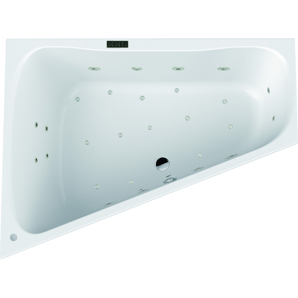 FORMAT Design Trapez-Poolwanne 175/135x65, ComfP, Rückend. li, we, li