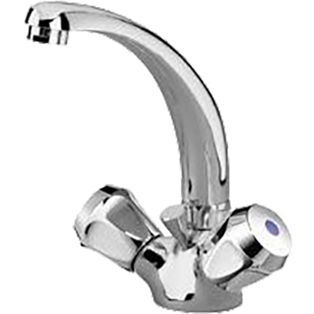 FORMAT Basic 2.0 WT-Zweigriffarmatur m ALG, Guss-Schwenkausl. 120mm, chr