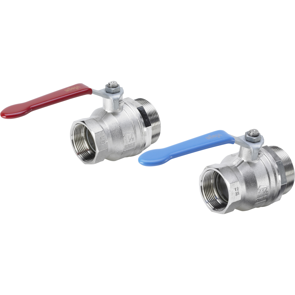 Viega Kugelhahnset 1041.2 in Rp1 1/2 x G2 Messing