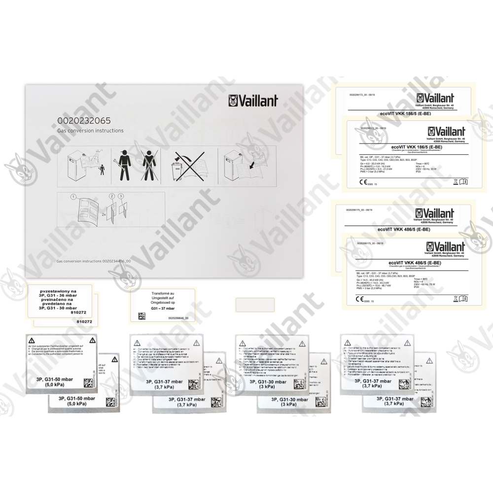Vaillant Umstellsatz, E/H/Lw/S  P/LPG Vaillant-Nr. 0020232065
