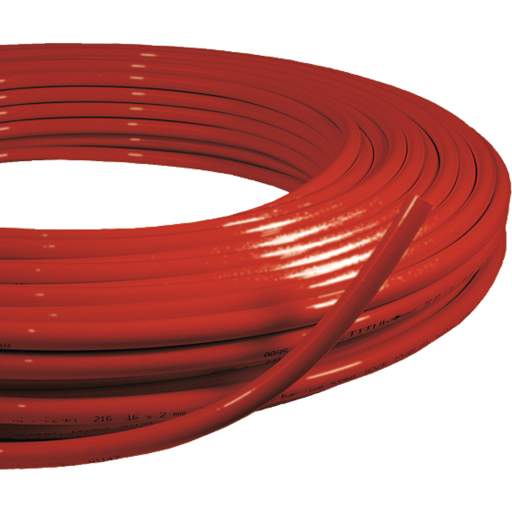 Alu-Verbundrohr PE-RT/AL/PE-RT, rot, Ring