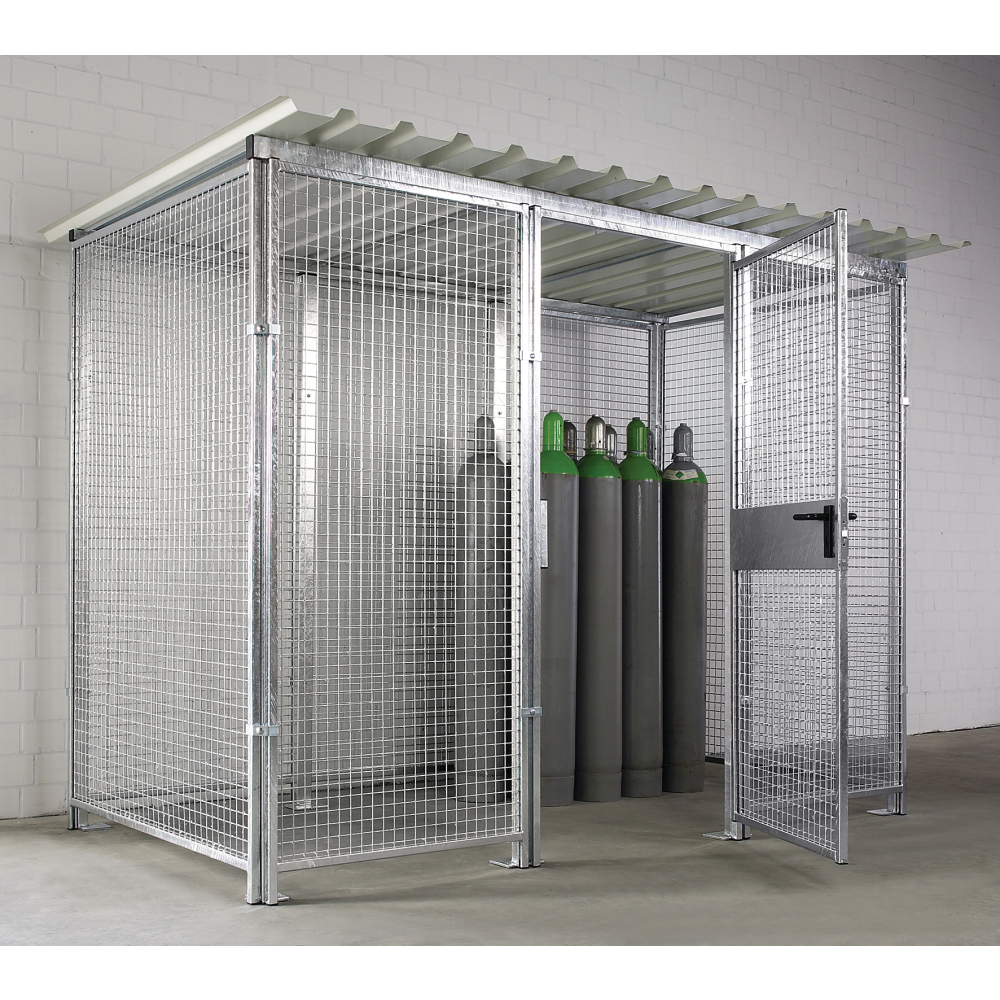 Gasflaschenlagerbox 2100x1000 mm mit Dach