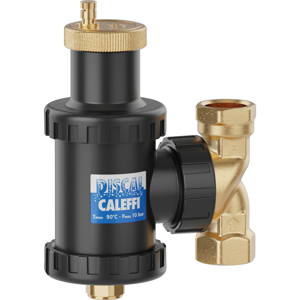 Caleffi Mikroblasenabscheider DISCAL 22 mm Klemmringanschluss, drehbar