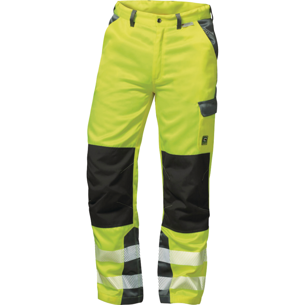 Warnschutz-Bundhose PARIS fluoreszierend gelb/grau Gr.56
