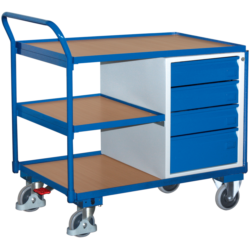 Tischwagen 250 kg 4 Schubladen 3 Ladefl.