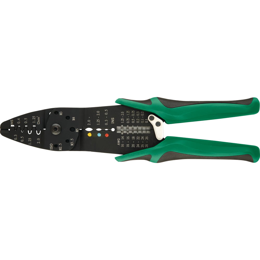 FORTIS Crimpzange für isolierte Kabelschuhe 0,5-6qmm