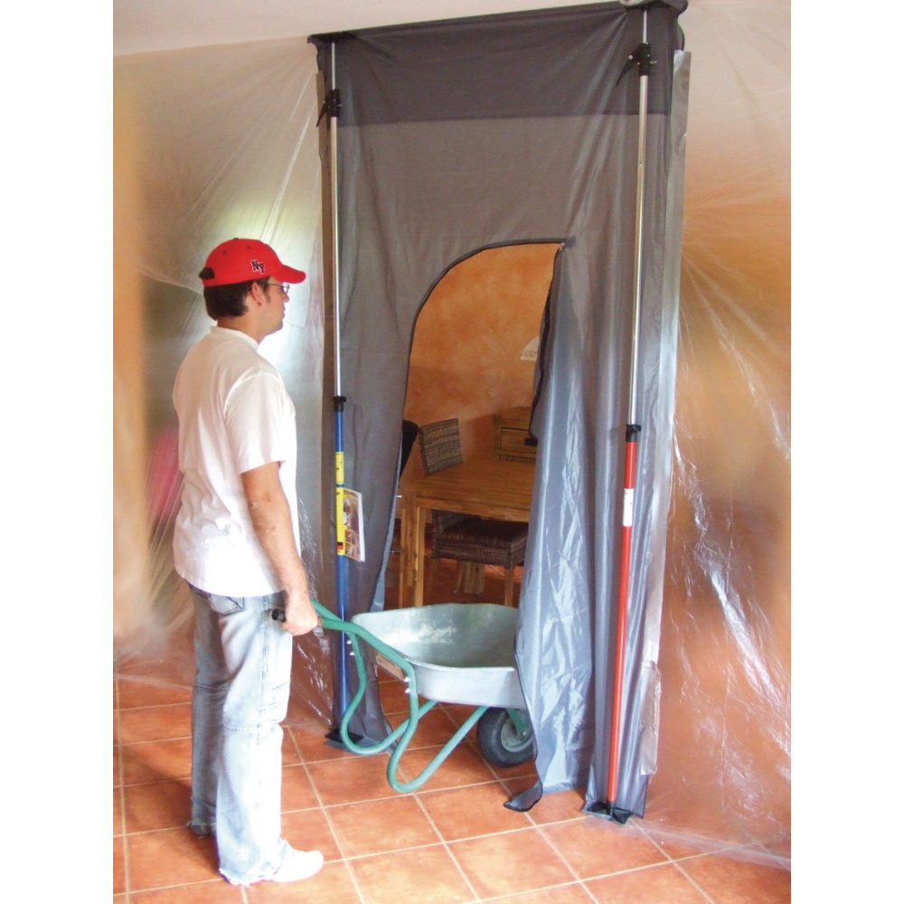 Staubschutztür 1,30x3,10m für Renovierungsarbeiten