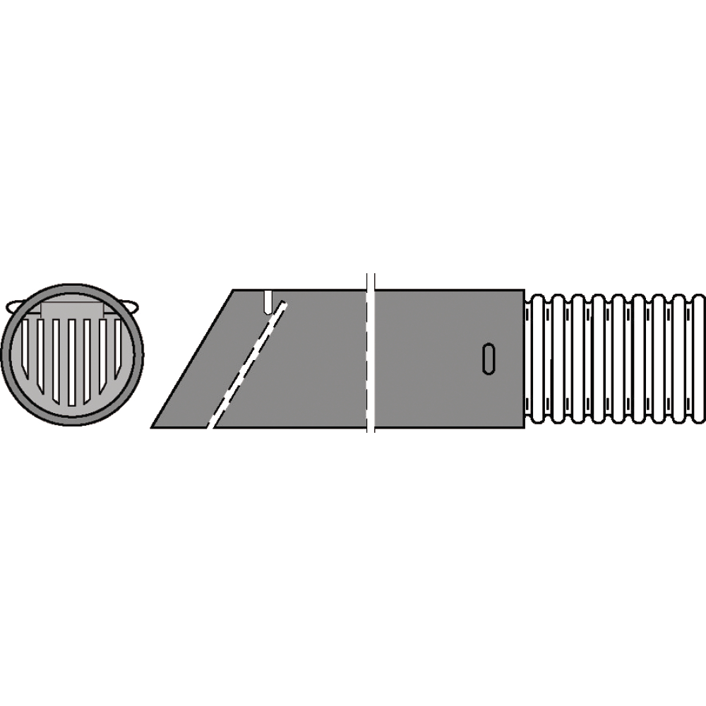 Dränauslaufstück DN 80