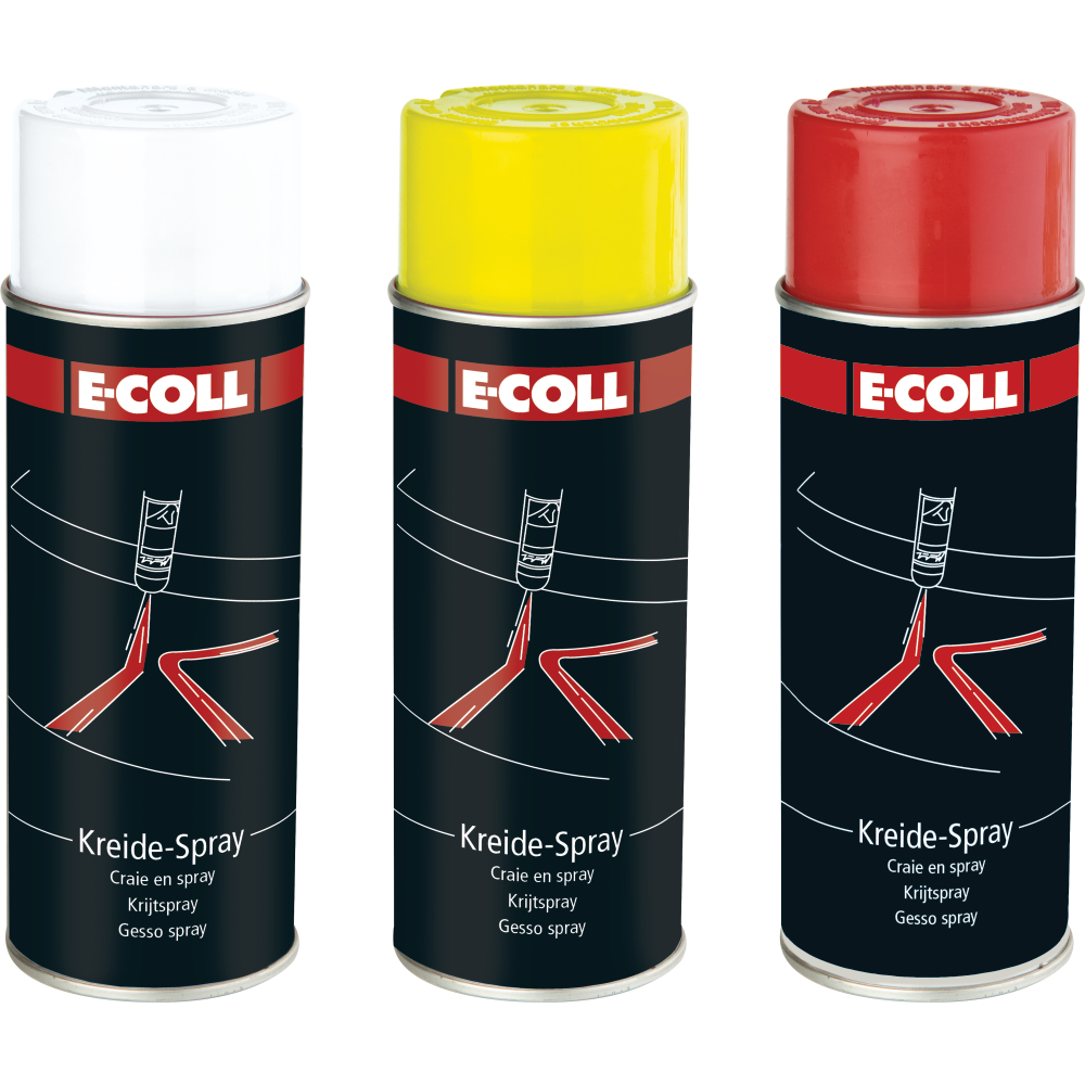 E-COLL Kreidespray 400ml rot