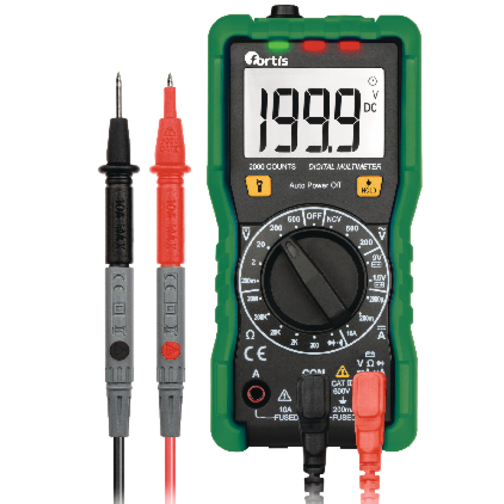 FORTIS Digital-Multimeter 0,1 mV-600V