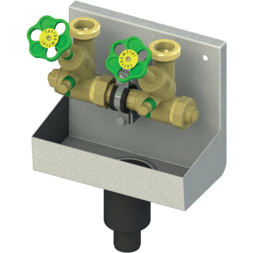 FORMAT Tec ATV-Station 2-fach, oberes Anschlussgewinde 1 1/2"