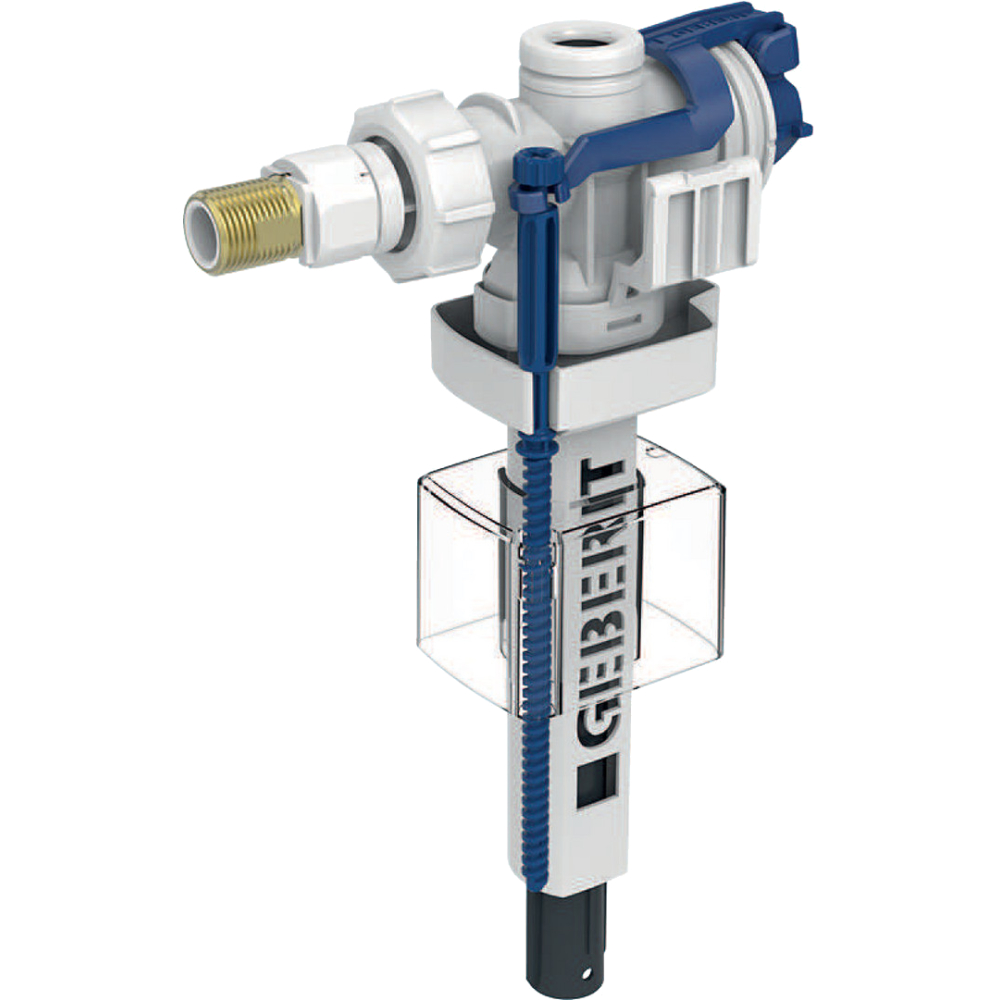 Geberit Füllventil Typ 383, WA seitlich 3/8", Nippel aus Mess.,für UP-Spülkästen