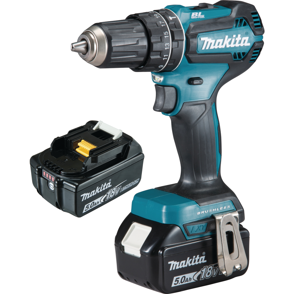 Makita Akku-Schlagbohrschrauber DHP485RTJ 18V 5,0Ah 50Nm
