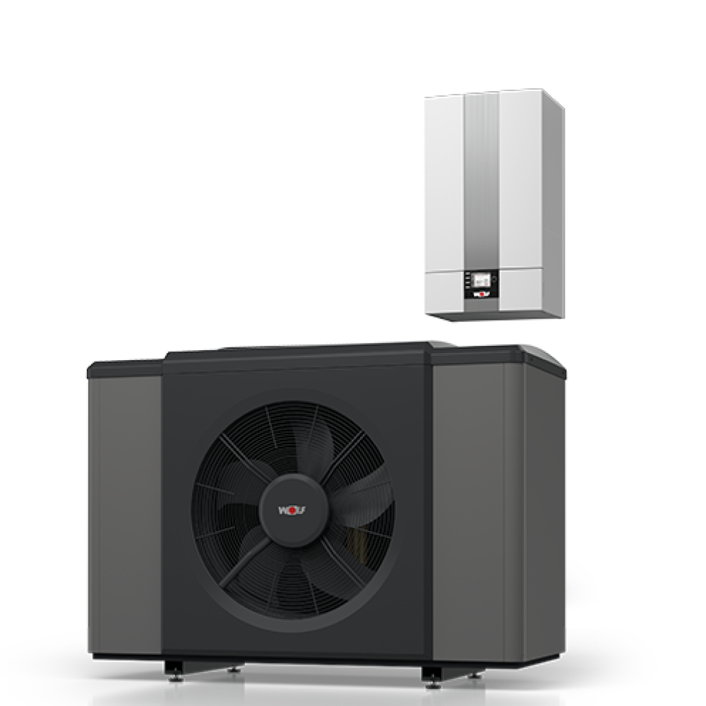 Wolf Monoblock CHA 20/24 400 V, m 9kW E-Stab, m Inn. + Außen