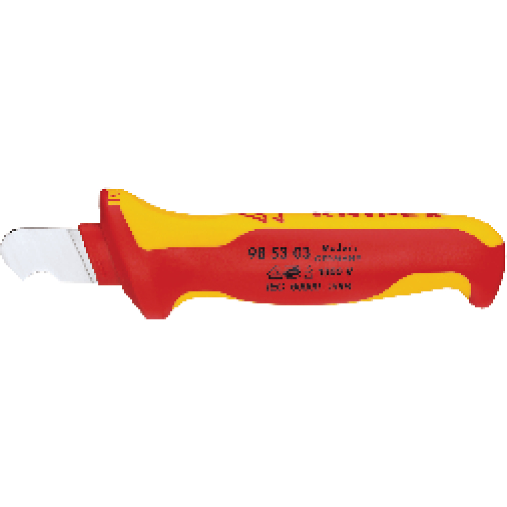 KNIPEX Kabelmesser VDE gebogen 170mm