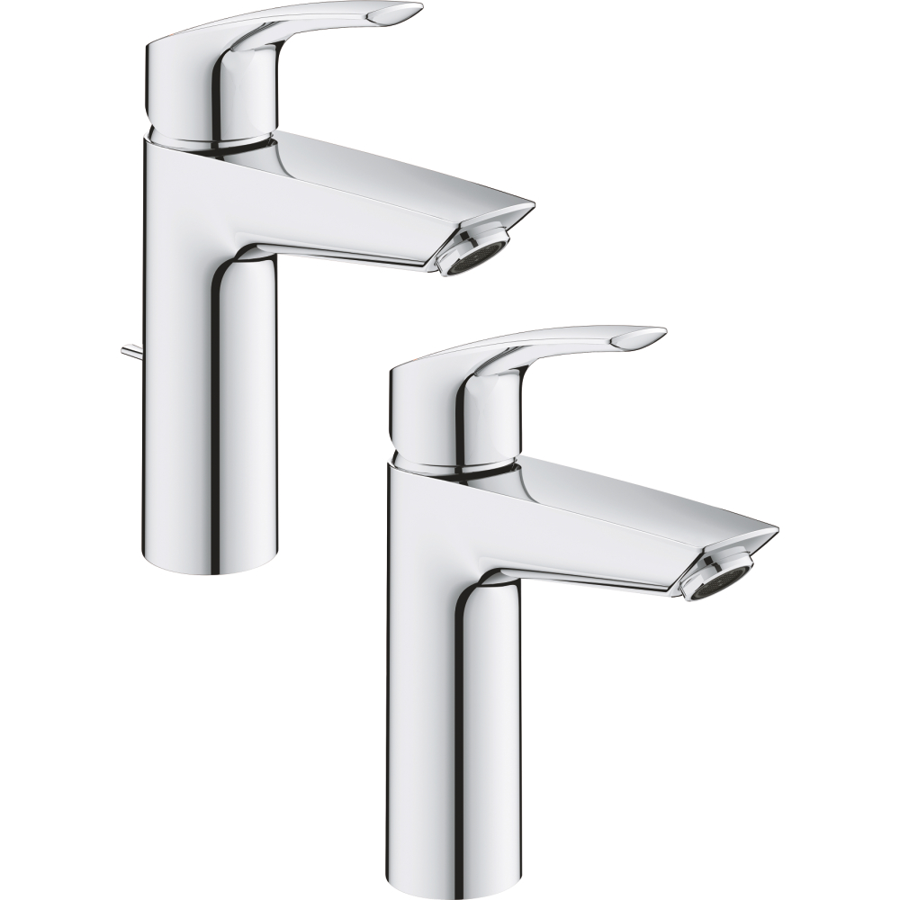 Waschtischarmatur Eurosmart 23393_3 M-Size MST kalt Zugst.-Abl.-grt. chrom