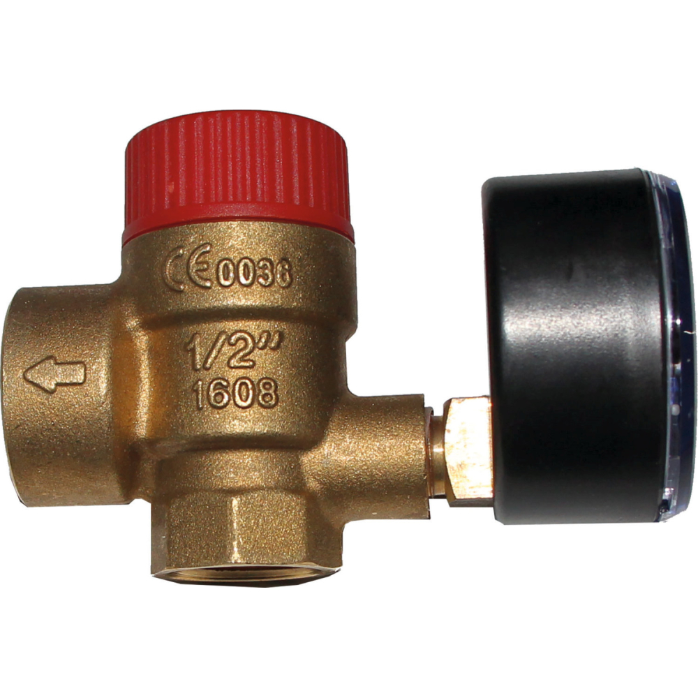 Wolf Sicherheitsventil 3,0 bar m. Manometer