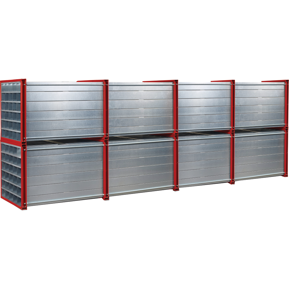 Wabenregal RWR-30/6 1000x1000x6000 30 Fächer RAL 3000