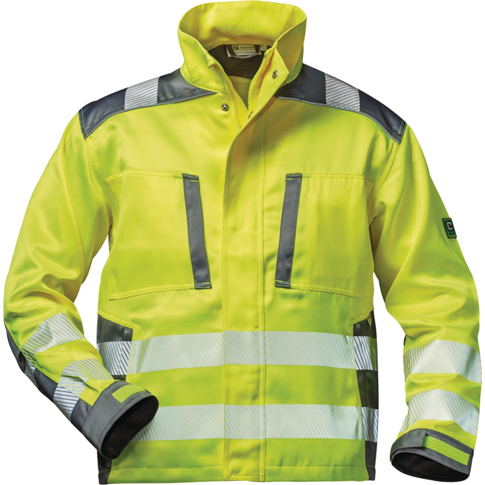 Warnschutz-Bundjacke fluoreszierend gelb/grau Gr.L