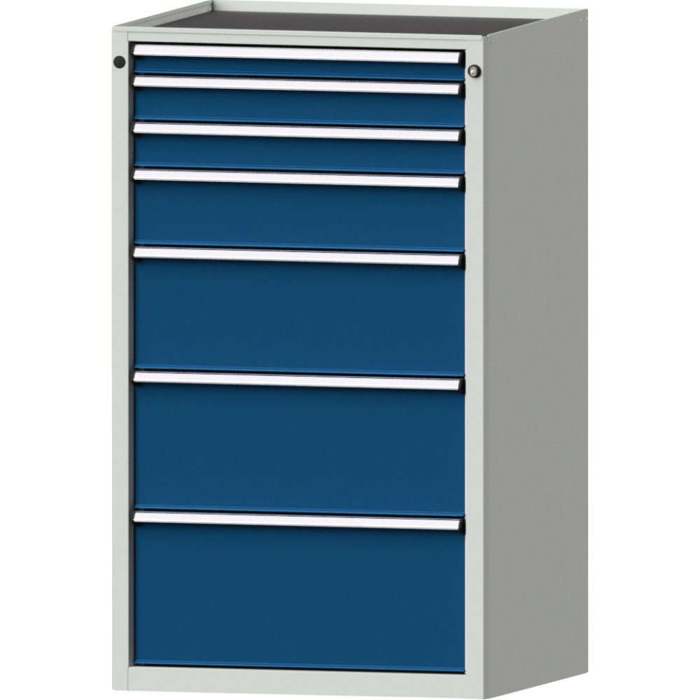 Schubladenschrank 4005 600x600mm, 7 SL,7035/5010
