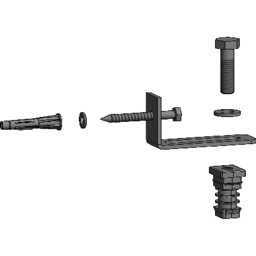 Wandverankerungsset Wandabstand 8-58mm
