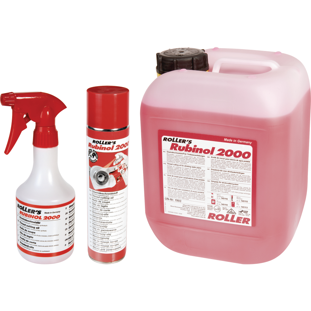 Gewindeschneidmittel Roller DVGW RUBINOL 2000 Spritzflasche 0,5l