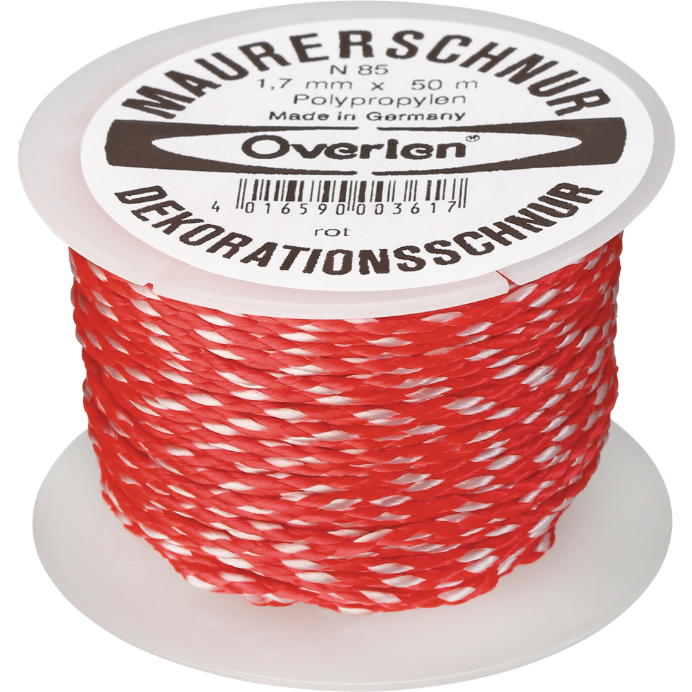 Maurerschnur PP 2,0mm 100m rot Overmann